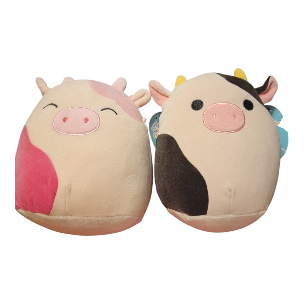 Squishmallows Caedyn and Connor Cow Plush Set 7 inch